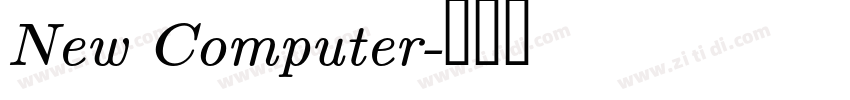 New Computer字体转换